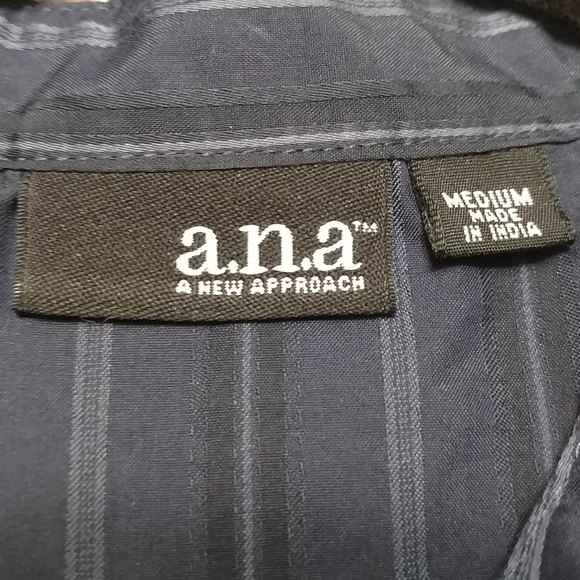 a.n.a Striped Blouse with Gathered Sleeves - Picture 3 of 7